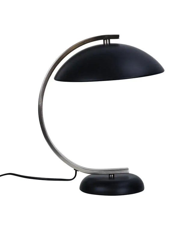 Oriel DECO - Black Brushed Chrome Table Lamp - Home & Garden > Lighting > Table Lamps
