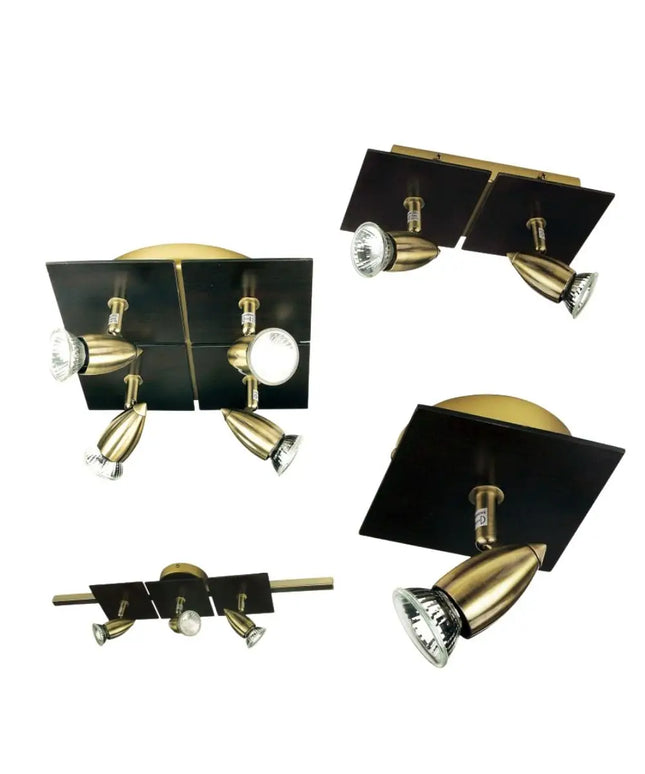 Oriel DEN - 1/2/3/4 Light Metal GU10 Spotlight-SPOTLIGHT-Oriel Lighting