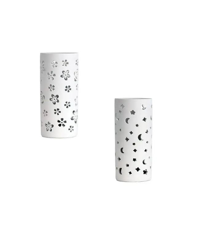 Oriel DIANNA - 25W Ceramic Lamp with Floral or Astral Pattern - Home & Garden > Lighting > Table Lamps - Oriel Lighting
