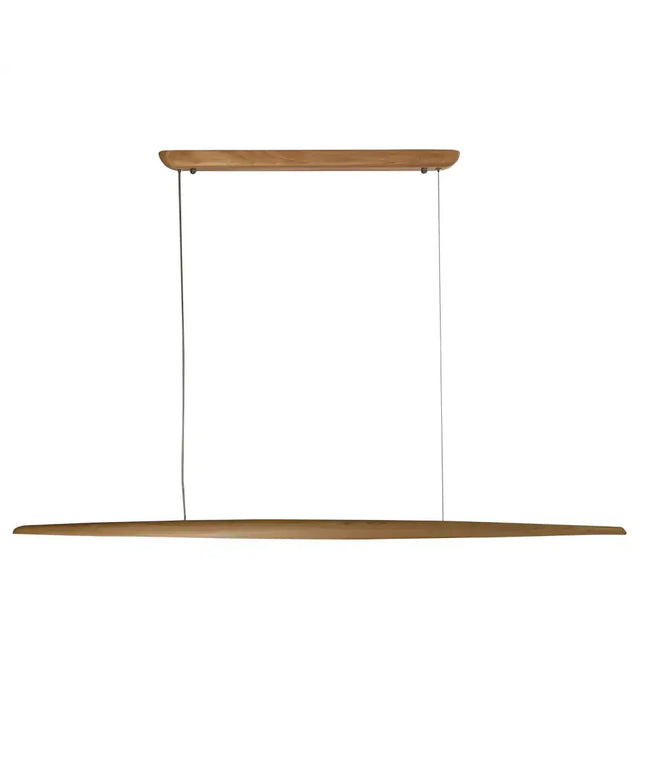 ORIEL EASTOFT HAND-FINISHED ASH WOOD LINEAR 24W LED CEILING PENDANT LIGHT-Pendant Light-Oriel Lighting