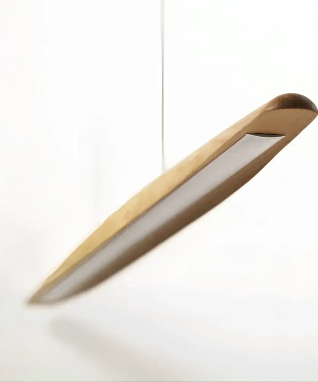 ORIEL EASTOFT HAND-FINISHED ASH WOOD LINEAR 24W LED CEILING PENDANT LIGHT-Pendant Light-Oriel Lighting