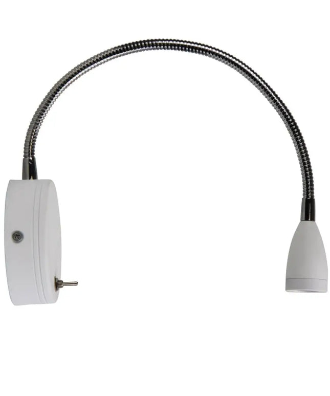 Oriel FLEXI - 3W LED Switched Flexible Interior Wall Light - 4000K-WALL LAMPS-Oriel Lighting