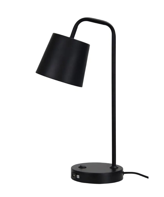 Oriel HENK - Desk Lamp with USB Socket - Home & Garden > Lighting > Table Lamps - Oriel Lighting