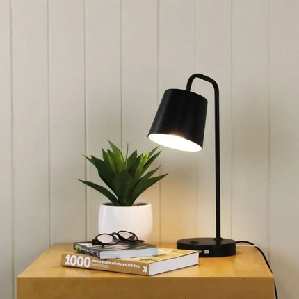 Oriel HENK - Desk Lamp with USB Socket - Home & Garden > Lighting > Table Lamps - Oriel Lighting