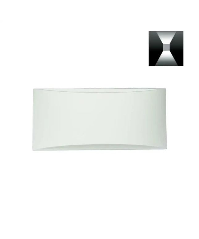 Oriel LIA - Ceramic Interior Wall Light - Raw-WALL LAMPS-Oriel Lighting