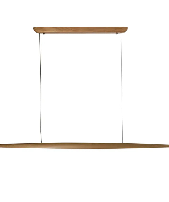 ORIEL EASTOFT HAND-FINISHED ASH WOOD LINEAR 24W LED CEILING PENDANT LIGHT-Pendant Light-Oriel Lighting