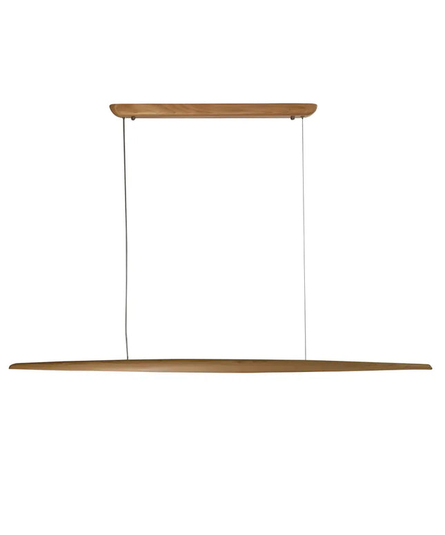 ORIEL EASTOFT HAND-FINISHED ASH WOOD LINEAR 24W LED CEILING PENDANT LIGHT-Pendant Light-Oriel Lighting