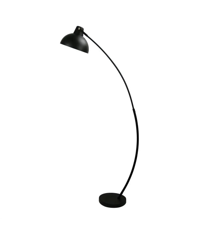 Lago 1 Light Floor Lamp Matt Black - OL93953BK-Floor Lamps-Oriel Lighting