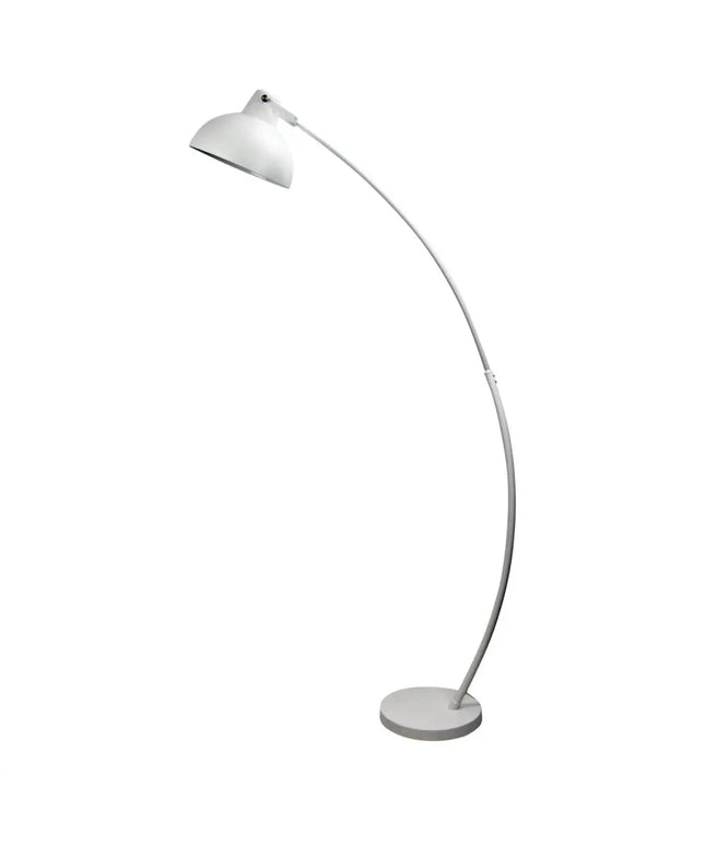 Lago 1 Light Floor Lamp Matt White - OL93953WH-Floor Lamps-Oriel Lighting