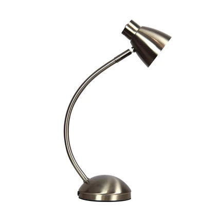 Oriel Nex LED Desk Lamp - 6W Touch Task Lighting 3000K - Brushed Chrome - Home & Garden > Lighting > Table Lamps