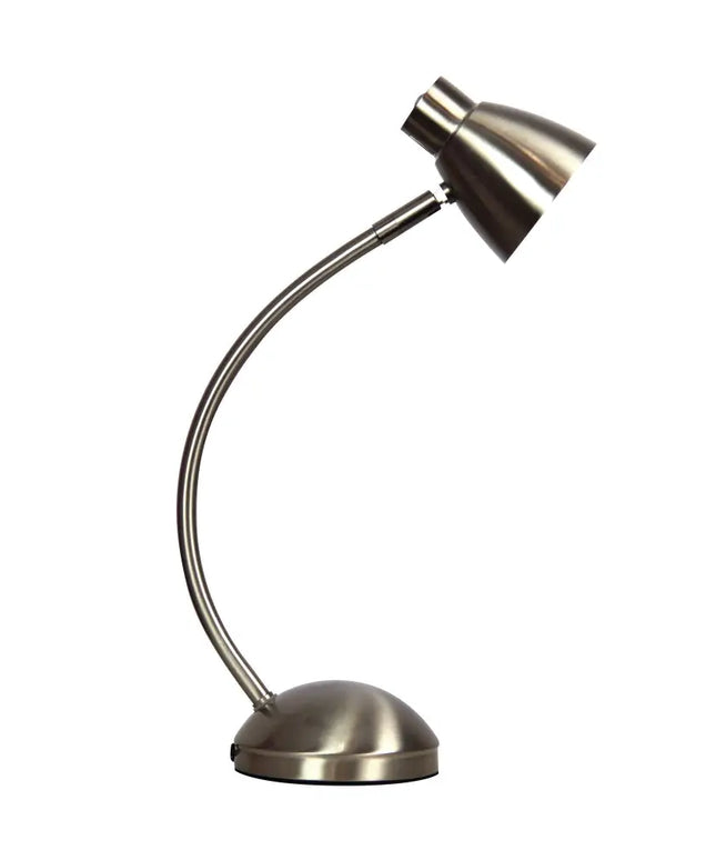 Oriel Nex LED Desk Lamp - 6W Touch Task Lighting 3000K - Brushed Chrome - Home & Garden > Lighting > Table Lamps