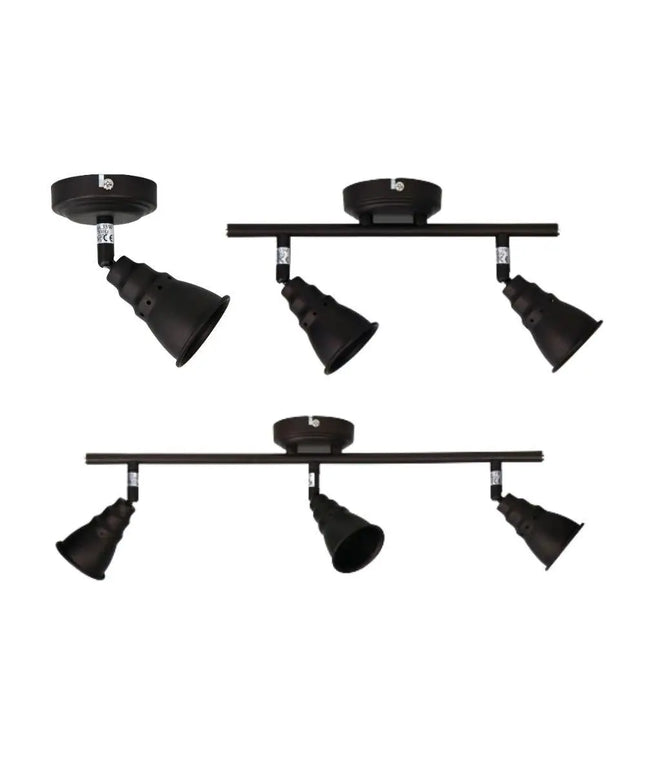 Oriel NORTON - 1/2/3 Light Vintage Adjustable Spotlight-INDOOR-Oriel Lighting