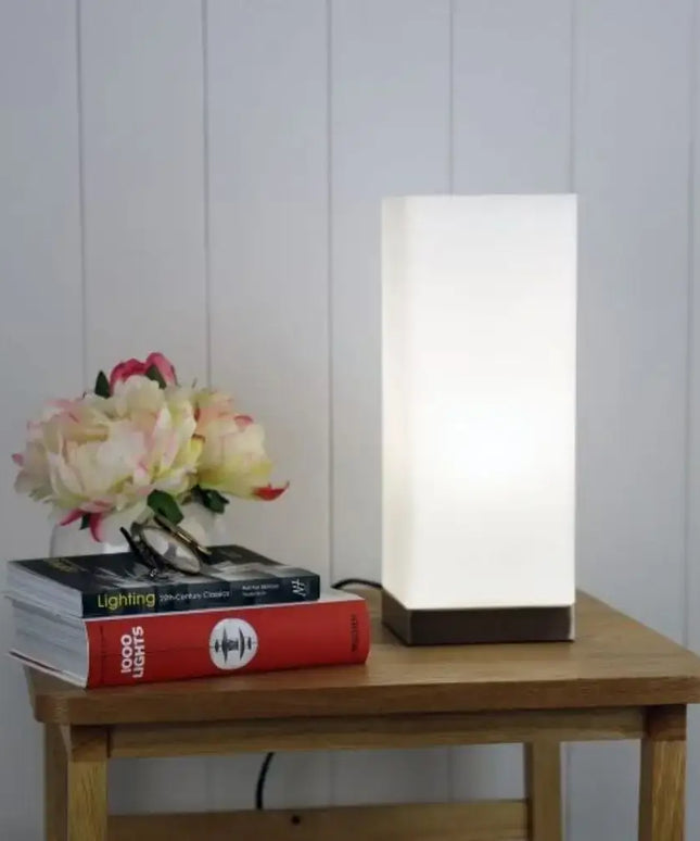 Oriel PARO - Square Touch Table Lamp-TABLE LAMPS-Oriel Lighting