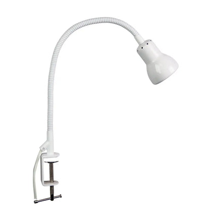 Oriel Scope - Adjustable Gooseneck Desk Clamp Lamp - White - Home & Garden > Lighting > Table Lamps