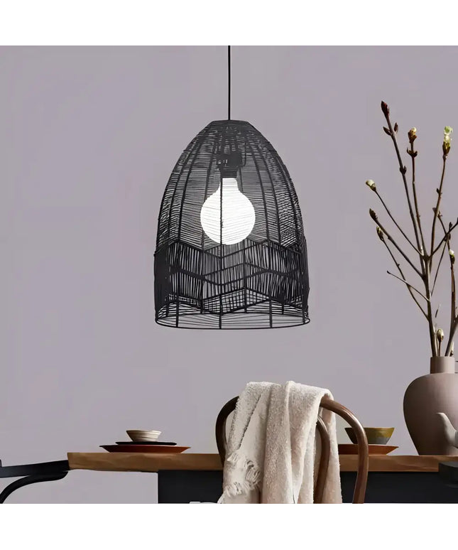 Serang DIY Pendant Black Rattan Cane - OL64457BK