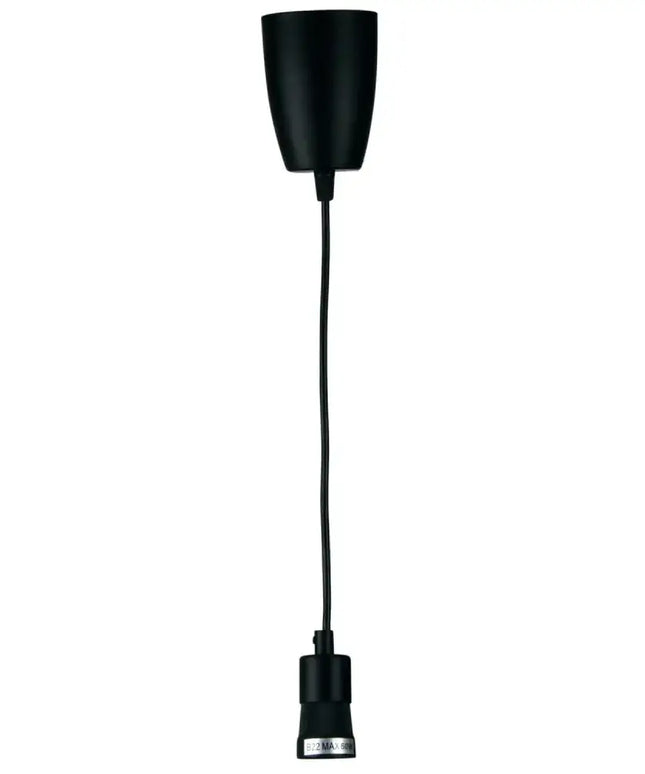 Peg DIY Suspension 1000mm Black - OL2010/100BK-DIY Pendants & Cords-Oriel Lighting