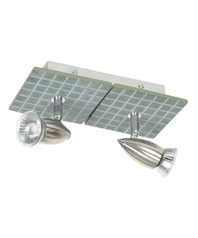 Oriel SLATE - 1/2/3/4 Light Tiled Resin Adjustable Spotlight-SPOTLIGHT-Oriel Lighting