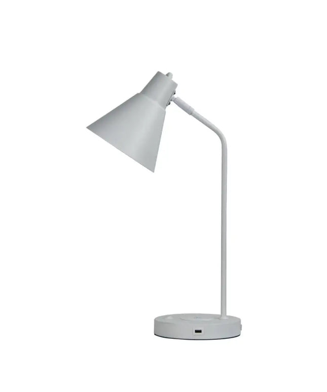 Oriel Targa Desk Lamp - USB & Wireless Charging, Adjustable Shade - Home & Garden > Lighting > Table Lamps - Oriel Lighting