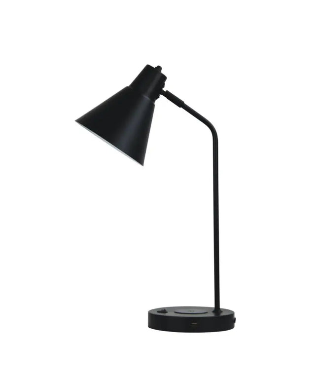 Oriel Targa Desk Lamp - USB & Wireless Charging, Adjustable Shade - Home & Garden > Lighting > Table Lamps - Oriel Lighting