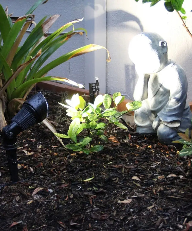 Oriel Thax 12V Garden Spike Light | Outdoor Hooded Spot Light IP54 - Home & Garden > Lighting > Outdoor Lights - Oriel Lighting