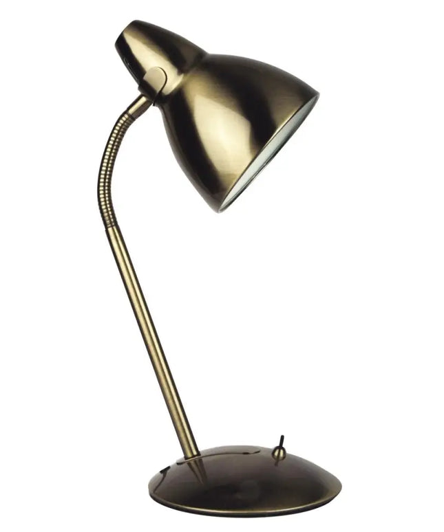 Oriel Trax Gooseneck Desk Lamp - Classic Metal Task Light - Home & Garden > Lighting > Table Lamps - Oriel Lighting