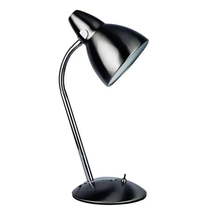 Oriel Trax Gooseneck Desk Lamp - Classic Metal Task Light - Brushed Chrome - Home & Garden > Lighting > Table Lamps