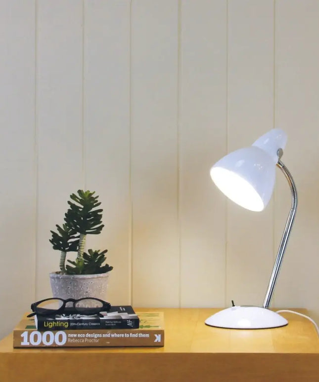 Oriel Trax Gooseneck Desk Lamp - Classic Metal Task Light - Home & Garden > Lighting > Table Lamps - Oriel Lighting
