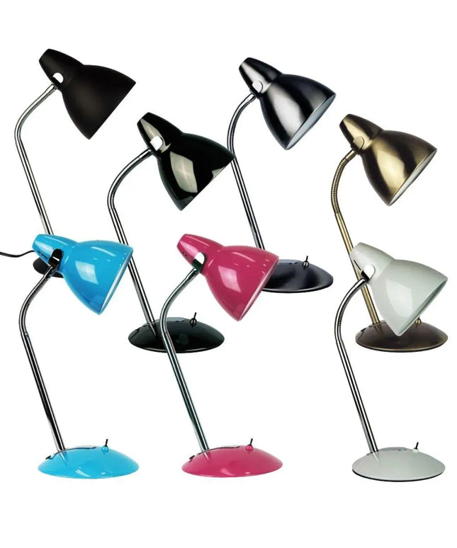 Oriel Trax Gooseneck Desk Lamp - Classic Metal Task Light - Home & Garden > Lighting > Table Lamps - Oriel Lighting