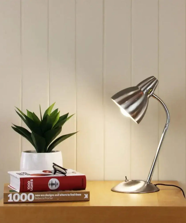 Oriel Trax Gooseneck Desk Lamp - Classic Metal Task Light - Home & Garden > Lighting > Table Lamps - Oriel Lighting