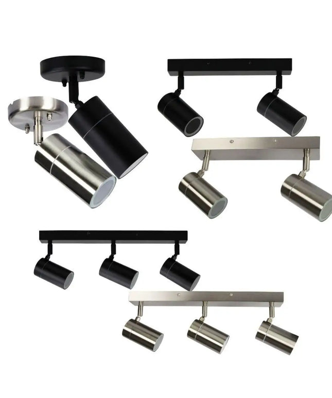 Oriel ZETA - 1/2/3 Light Exterior Adjustable Spotlight IP44-OUTDOOR-Oriel Lighting