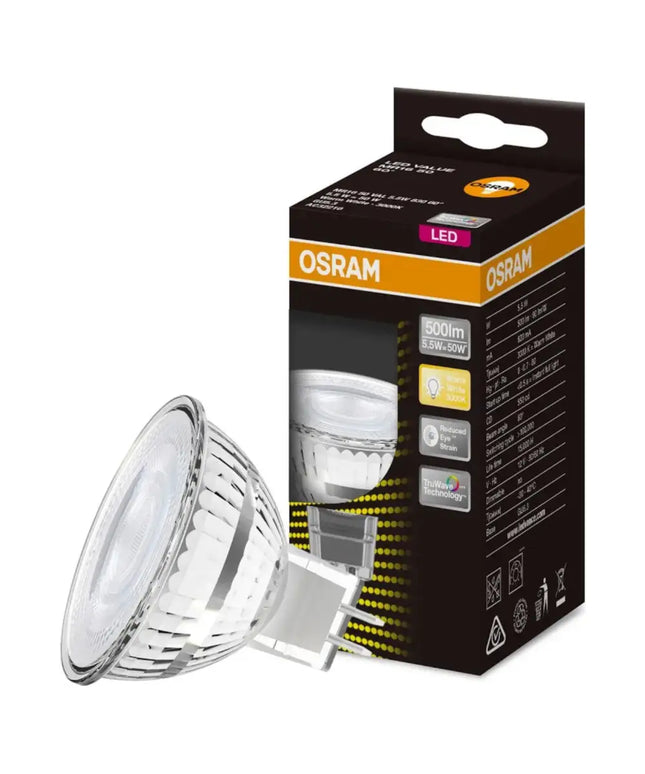 Osram LED MR16 Downlight 5.5W 12V – Warm White 3000K