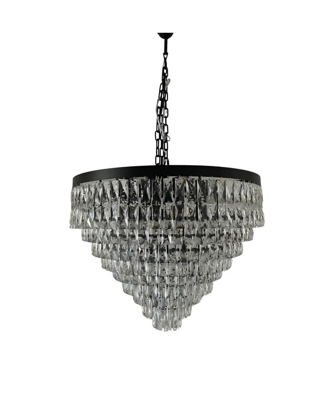 Palais Black 600 12 Light Luxury Crystal Chandelier