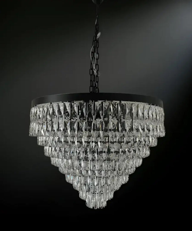 Palais Black 600 12 Light Luxury Crystal Chandelier