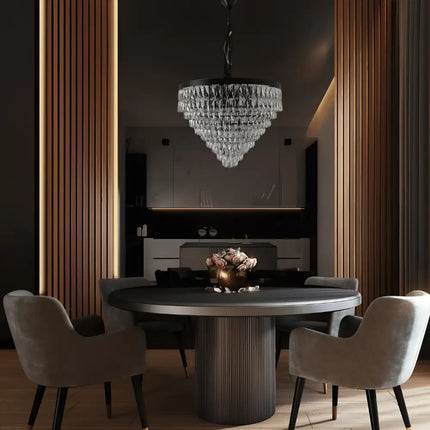 Palais Black 600 12 Light Luxury Crystal Chandelier