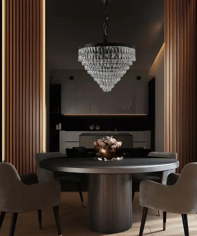 Palais Black 600 12 Light Luxury Crystal Chandelier