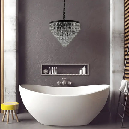 Palais Black 600 12 Light Luxury Crystal Chandelier