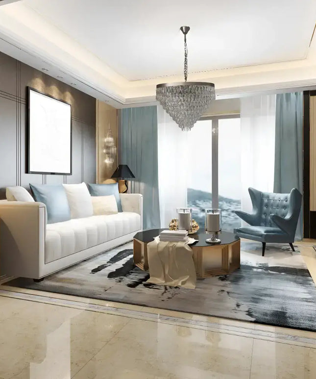 Palais Silver 600 12 Light Luxury Crystal Chandelier