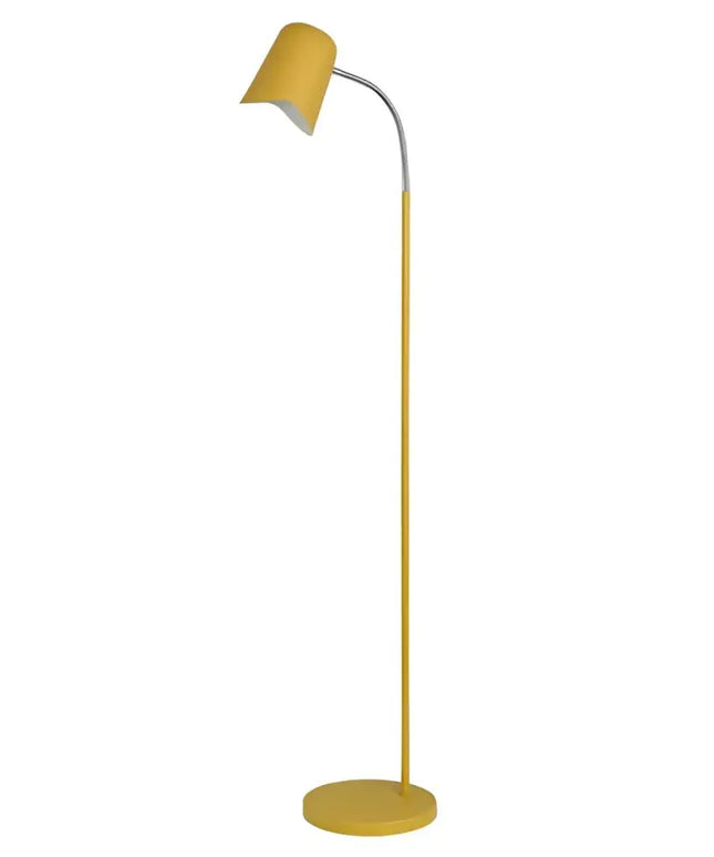 PASTEL Interior Powder Coated Iron Floor Lamp Yellow - PASTEL28FL-Floor Lamps-CLA Lighting
