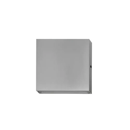 PDL 12V LED Exterior Surface Mounted Square Pillar Wall Light 3W 3000K 316 Stainless Steel IP65 - PDL1SQSS-Exterior Wall Lights-CLA Lighting