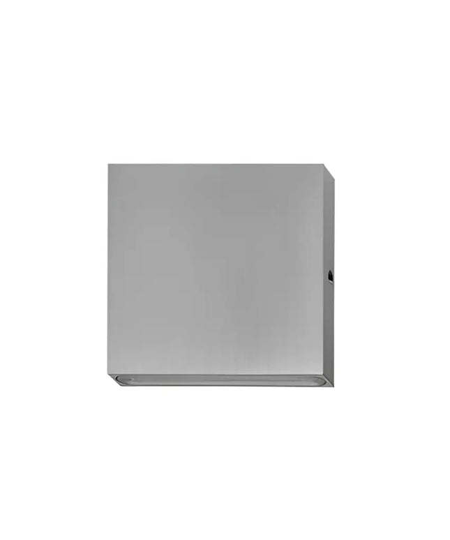 PDL 12V LED Exterior Surface Mounted Square Pillar Wall Light 3W 3000K 316 Stainless Steel IP65 - PDL1SQSS-Exterior Wall Lights-CLA Lighting