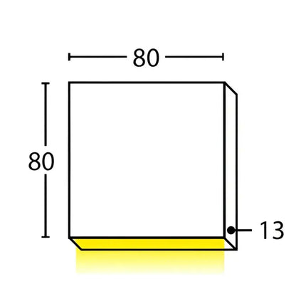 PDL 12V LED Exterior Surface Mounted Square Pillar Wall Light 3W 3000K Bronze IP65 - PDL1SQBRZ-Exterior Wall Lights-CLA Lighting