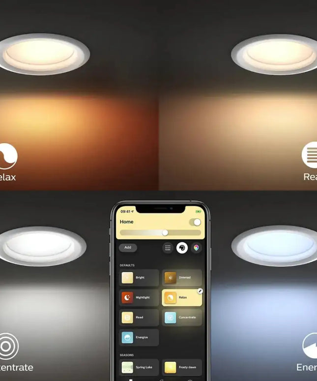 Philips Hue Garnea V2 White Ambiance Downlight 90mm - Home & Garden > Lighting > Ceiling Lights