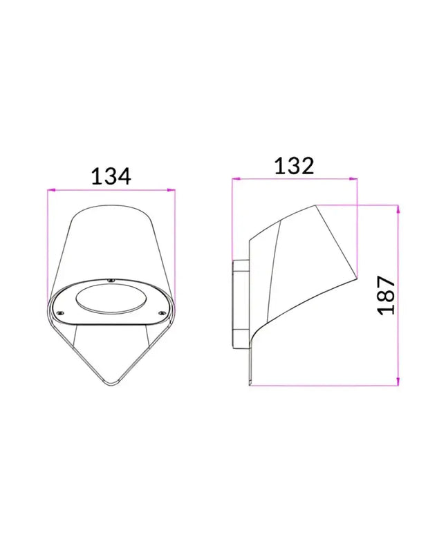 PIL Exterior Surface Mounted Wall Light White IP44 - PIL02-Exterior Wall Lights-CLA Lighting