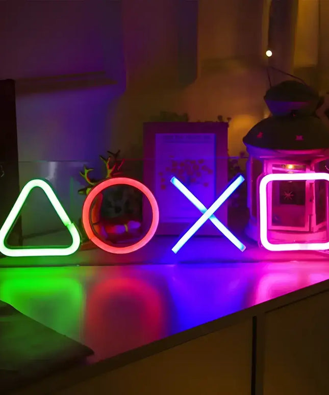 Custom Neon PS4 Game Icon Light LED Wall Sign for Room Decor