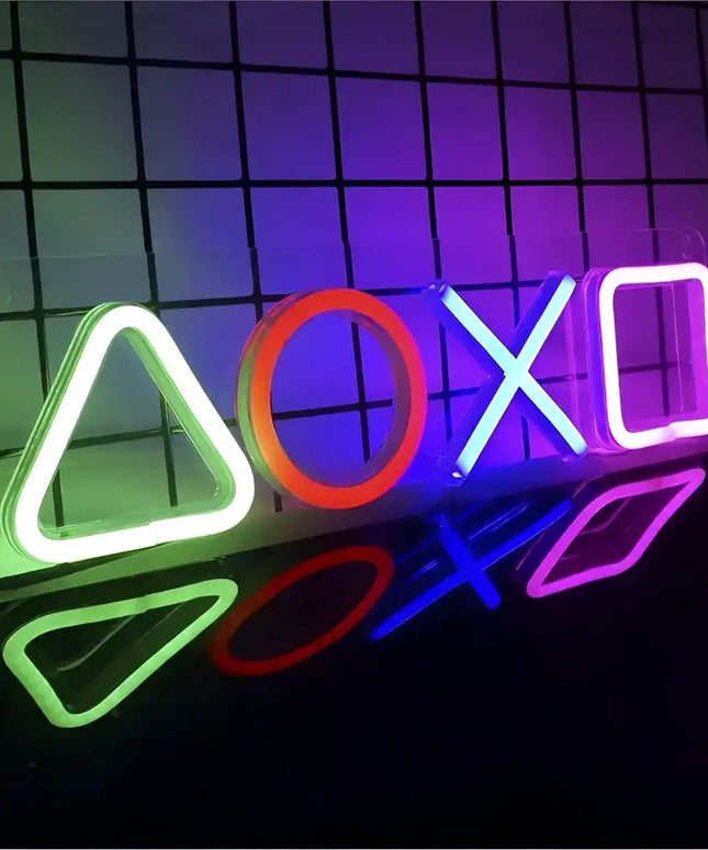 Custom Neon PS4 Game Icon Light LED Wall Sign for Room Decor