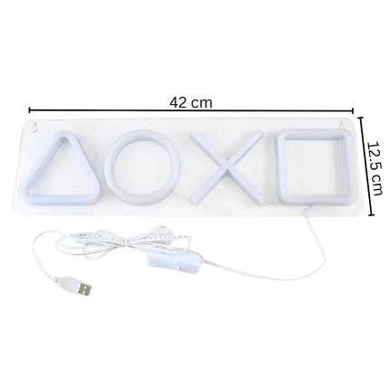 Custom Neon PS4 Game Icon Light LED Wall Sign for Room Decor