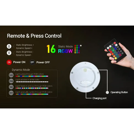 Portable LED ball Decorative Light, AC Charging, 16 RGB Color Changing 26CM Dropli, Decorative Light, a0529034