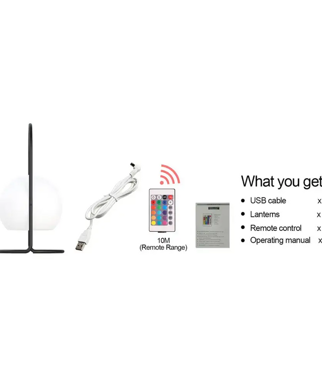 Portable LED ball Decorative Light, AC Charging, 16 RGB Color Changing 26CM Dropli, Decorative Light, a0529034