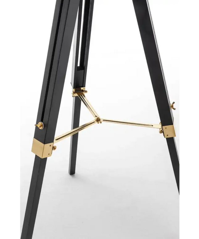 Premium Tripod Spotlight Lamp Nautical Designer Extendable Light - Matte Black - Home & Garden > Lighting