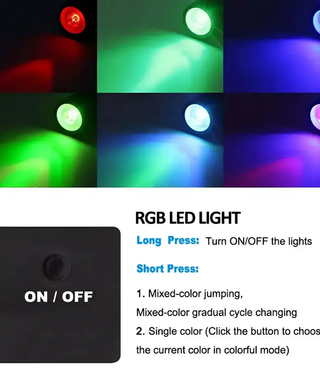 Professional Grade DIY RGB 4 Piece Solar Garden Spike 4 in 1 Kit Green Earth Lighting Australia, Garden, monetrgb